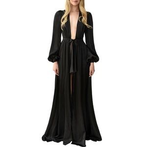 Angela Friedman NWT 100% Silk Simone Robe Lingerie